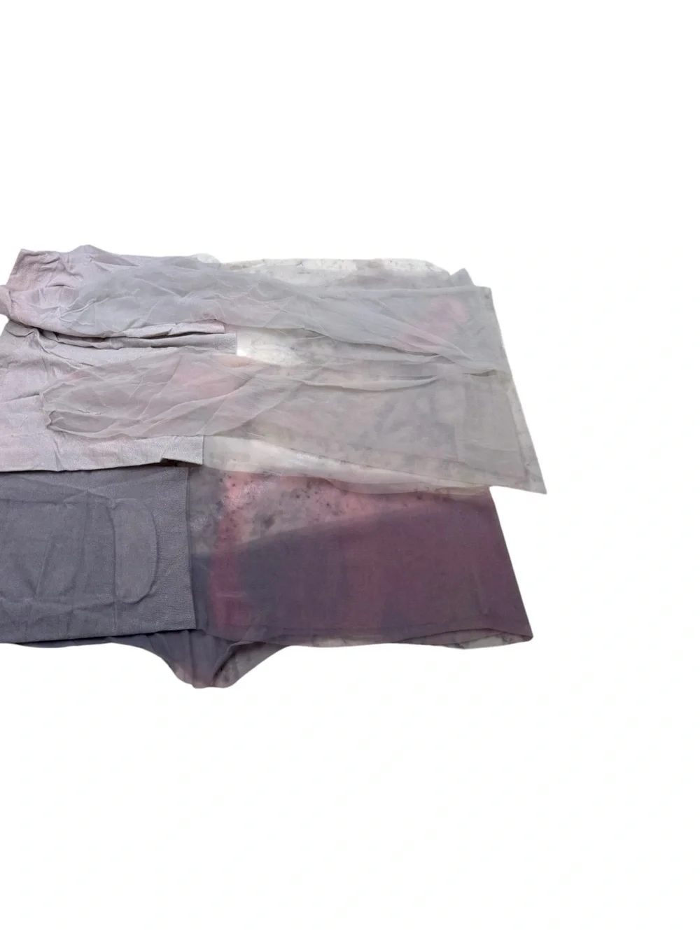 3pr Jaclyn Smith Ultra Sheer Light Control Top Pantyhose C Grey Discolored Age